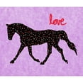 thumbnail image 2 of CafePress - Horse Love And Hearts Throw Blanket - Soft Fleece Throw Blanket, 50"x60" for All Ages, 2 of 2