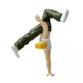 thumbnail image 1 of TISHITA 2x1/64 Scale Figure Street Dancer for Building Accessories Fairy Garden Layout Green, 1 of 8