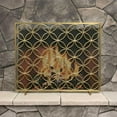 thumbnail image 3 of Bedford Fireplace Screen in Brushed Brass Finish, 3 of 6
