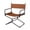 Brown, variant on Yomsum Portable Leather Sling Chair with Steel Frame, Low-Profile Outdoor Camping Chair for Beach, Fishing, Patio, Events and Travel