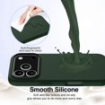 thumbnail image 5 of For iPhone 17 Pro Max Case Compatible with MagSafe Anti-Drop Liquid Silicone Phone Cover - Dark Blue, 5 of 5