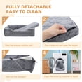 thumbnail image 5 of Dog Car Seats for Large Medium Small Dogs, Portable Dog Booster Car Seat with Safe Buckles and Storage Pockets, Pets Up to 120lbs, Machine Washable, 5 of 7