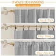 thumbnail image 2 of Cortinas RYB HOME 3 en 1, insonorizadas, opacas, aislantes, de lino, 2 of 8