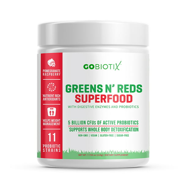 GoBiotix Super Greens Powder N' Super Reds Powder