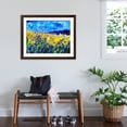thumbnail image 3 of Art.com Blue cornflowers 68 Art Print by Pol Ledent, Brown Frame Wall Art, 40" x 32", 3 of 5