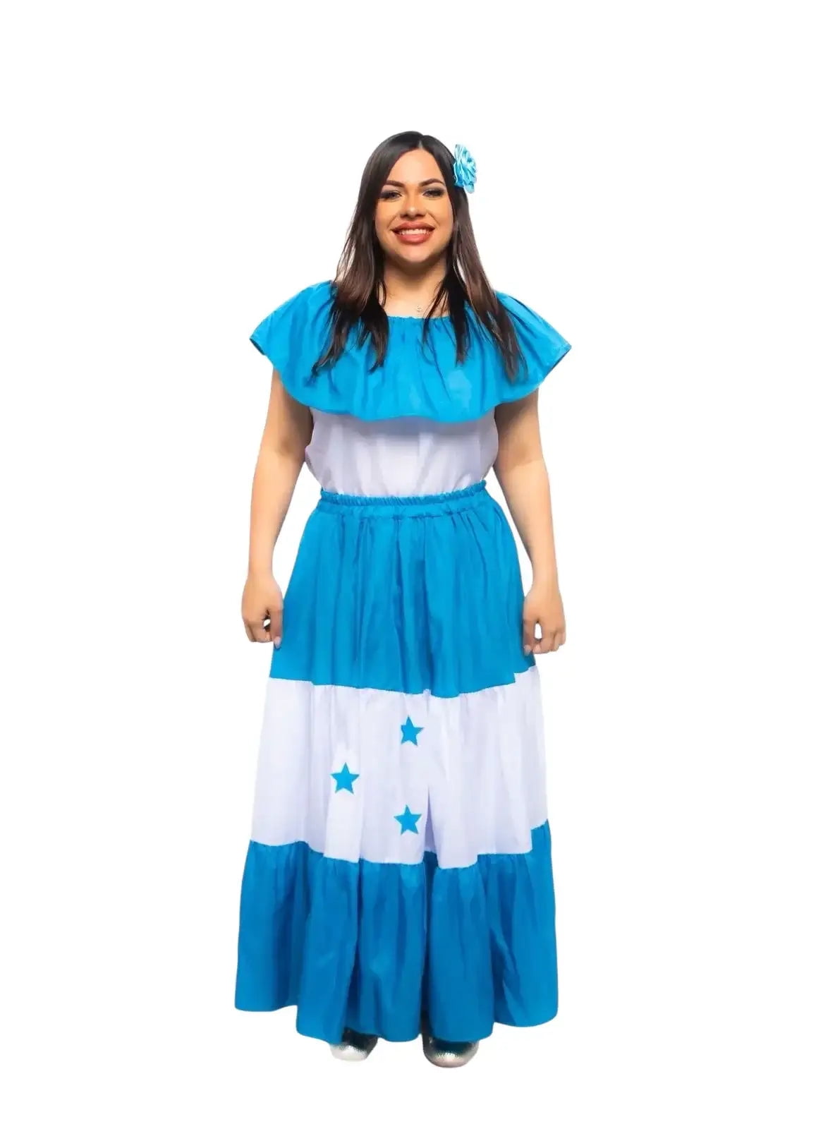 Colombian Cumbia Traditional Wide White Dress - Walmart.com Colombian Cumbia Traditional Wide White Dress - Walmart.com