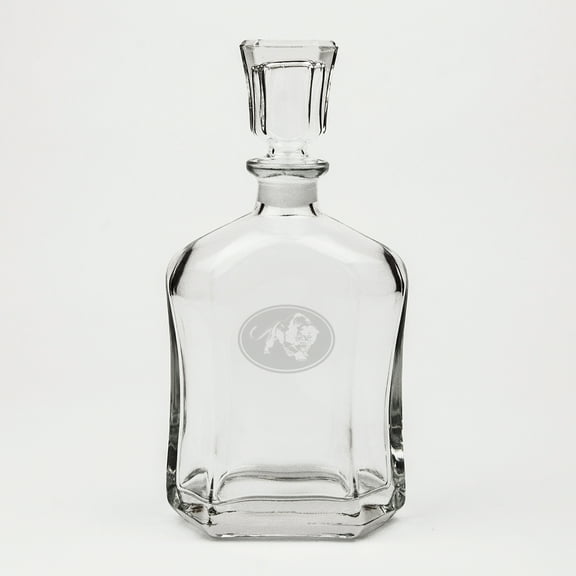 Jaguar Deep Etched Crystal Whiskey Decanter