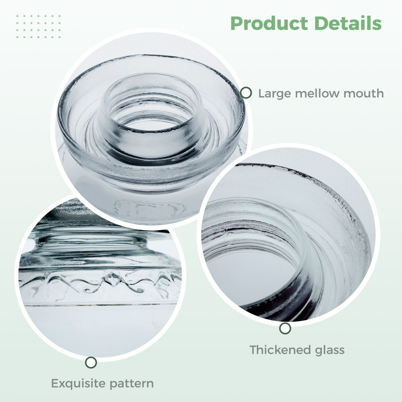 Pickling Jar, Sealed Fermenting Jar Glass with Water Seal Airlock Lid, Traditional Chinese Fermentation Crock, 88oz Large Capacity Pickle Pot for Pickling Kimchi Sauerkraut