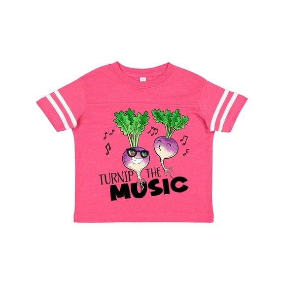 Inktastic Turnip the Music Partying Vegetables Boys or Girls Toddler T-Shirt
