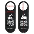 thumbnail image 2 of Do Not Disturb Signs Door Knobs Hanger Pendant Cleaning Label Make Up Room, 2 of 9