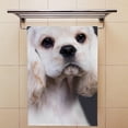 thumbnail image 4 of GZHJMY Fingertip Hand Towels, 2 Pack Pcs American Cocker Spaniel Puppy Portrait Absorbent Face Bath Towels for Bathroom Kitchen, 30"x15", 4 of 6