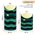 thumbnail image 4 of Green Wave Pattern Flameless Candles 2 PCS with Remote Realistic Moving Flame LED Tapered Pillar Set for Home Decor, 4 of 7