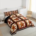 thumbnail image 3 of jejeloiu Kawaii Snowmen Biscuit Bedding Comforter Set,Merry Christmas Twin Comforter Sets,Happy New Year Gifts Bedding Set For Childrem,Ultra Soft Home Decor Reversible,2-Piece, 3 of 8