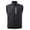 Black, variant on Men's Solid Stand Collar Zip Up Puffer Vest, Sleeveless Lightweight Warm Insulated Waistcoat Outerwear for Fall Winter