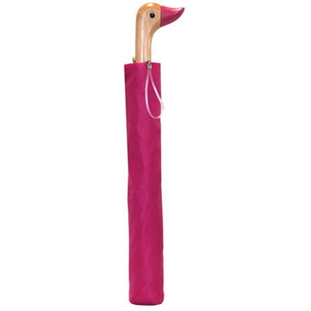 Essex Umbrella Auto Open Duck Fushia