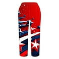 thumbnail image 4 of Hvot&aat Women's Harem Pants Red Galaxy Nebula Independence Day Printed Trousers High Waisted Jogger, 4 of 5