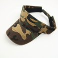thumbnail image 3 of Camo Visor Woodland Hunting Golf Hat Empty Top Baseball Sun Cap for Men Women Sport Sun Visor, 3 of 3
