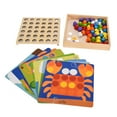 thumbnail image 2 of Matching Mosaic Pegboard Toys, Learning Toy Mushroom Peg Puzzle Toys With Storage Bag For Educational Learning Animal, 2 of 8