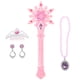thumbnail image 2 of 1 set brillante varita de hadas copas de nieve palo de hadas princesa collar de corona de corona disfraz de rendimiento del niño, 2 of 4