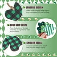 thumbnail image 2 of Movsou 24 Pcs St Patricks Day Decorations Shamrocks Wooden Ornaments Shamrocks Hanging Ornament Green, 2 of 8