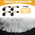 thumbnail image 2 of Unique Bargains 4 Pcs Car PVR60 Tubeless Tire Valve Stem Universal for Cars RV Bicycles Motorcycles Trailers Gold Tone, 2 of 8