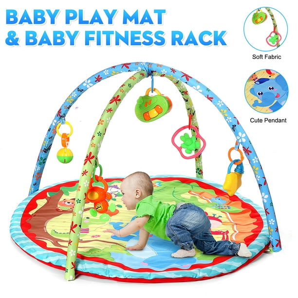 3 In 1 Multifunctional Baby Newborn Play Mat Infant Baby Activity Gym Musical Play Mat Soft Blanket Kids Activity Carpet Rug With Music Hanging Toys Ages Newborn Walmart Com Walmart Com