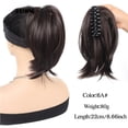 thumbnail image 2 of Extensions de Cheveux en Queue de Cheval avec Pince à Griffes Synthétiques Chignon Droit, 2 of 7