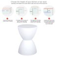 thumbnail image 3 of Modern Sandglass Stool, Home Decor Ornament Furniture, Contemporary Design, Shoe Changing Stool, Round End Table Stool, 3 of 7