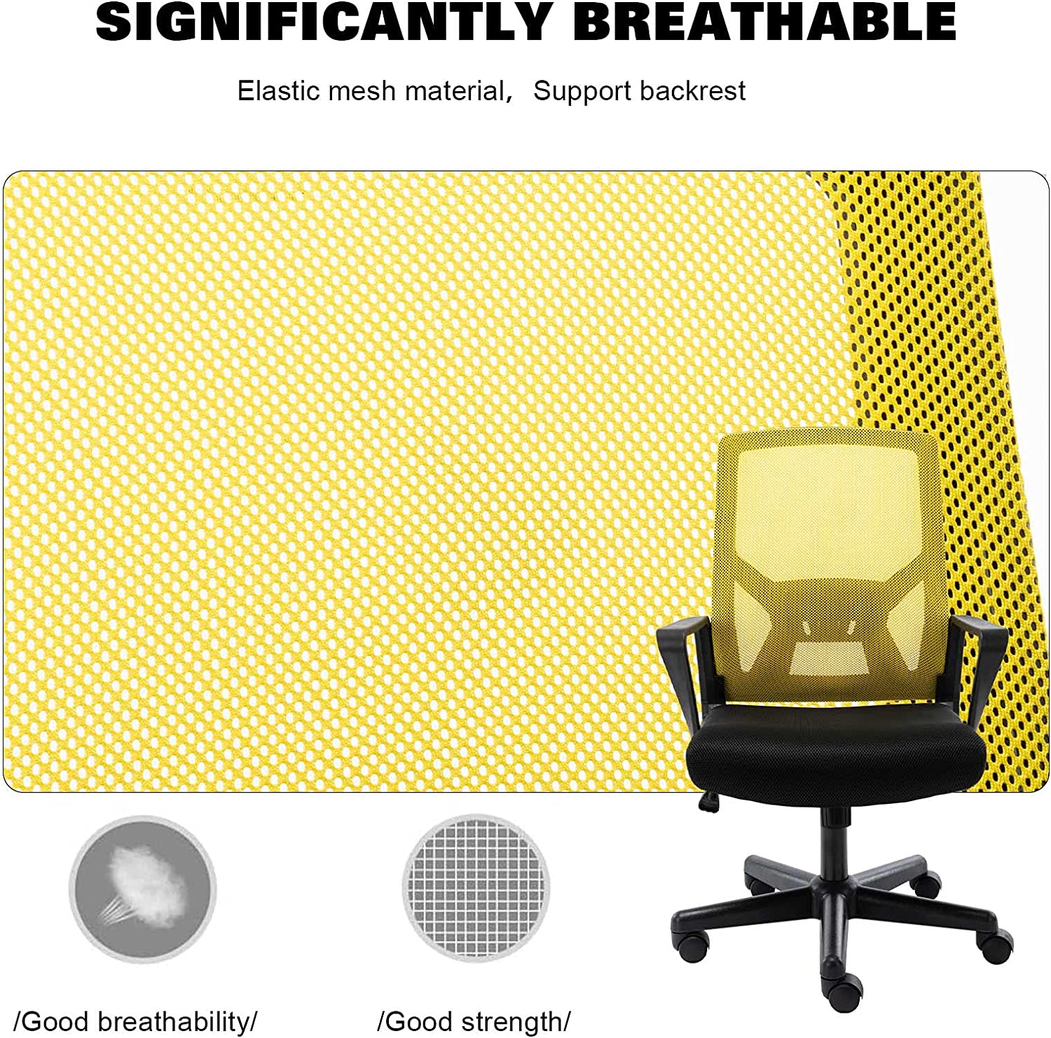Ergonomic Office Chair with Foldable Backrest, Mesh Home Office Computer Desk Chair with Adjustable Height, Lumbar Support and 360 Degree Caster Gaming Chairs( chartreuse)