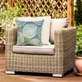 thumbnail image 1 of Liora Manne Visions IV Curl Indoor Outdoor Decorative Pillow Aqua, 1 of 3