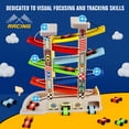 thumbnail image 3 of Juguete para rampa de coche Aotipol Montessori para niños de 2 a 3 años con 6 coches, 3 of 7
