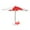 Red, variant on Kezqiaxn Phone Umbrella Phone Umbrella Suction Cup Stand Universal Phone Stand with Umbrella for Phone Suitable for Outdoor Mobile Phones to Sun and Rain