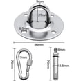 thumbnail image 1 of Piezas de acero inoxidable de alta resistencia, gancho para el techo, punzonado, soporte de bolsa, juego de hamaca con tornillos, adecuado para gimnasios de yoga aéreo, hamacas, pulling Punch Feliz Sencillez, 1 of 3