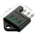thumbnail image 5 of 4 Pin Trailer Socket Tester 4 Way Flat Trailer Socket Light Tester for Towed Vehicle Wiring with LED Indicator Lights Circuit Tester Car Accessories 2pcs, 5 of 5
