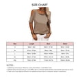 thumbnail image 4 of Camiseta de manga corta de color puro para mujer Blusa de manga corta de color liso transpirable holgada con hombros descubiertos, 4 of 6