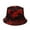 Red, variant on Fisherman Hat Tie-Dye Sun Protection Cotton Unisex Bucket Hat for Travel