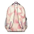 thumbnail image 3 of Red Pink Modern Art Geometric Backpack for School,Cute School Bag,Schoolbag with Adjustable Shoulder Straps & Padded Back,16.9 Inch, 3 of 5