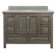 Brantley 49" Harbor Blue Vanity with Rushmore Grey Granite Top