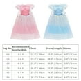 thumbnail image 4 of IBTOM CASTLE Girls Ice Queen Elsa Princess Dress Sequin Snow Cloak Kids Halloween Party Cosplay Christmas Carnival Fancy Dress Up 2-3 Years Gradient Pink, 4 of 8
