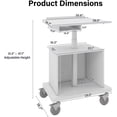 thumbnail image 2 of Mobile Podium with Open Shelf, Heavy-Duty Rolling Lectern for Teachers, Adjustable Height Presentation Stand for Conference Room & Classroom, Professional Mobile Workstation with Large Surface, 2 of 9