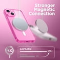 thumbnail image 4 of Magnetic for iPhone 14 Case, [Compatible with MagSafe] [Full Camera Protection] [14FT Drop Protection] Shockproof Protective Slim Translucent Matte Phone Case for iPhone 14, Clear Neon, 4 of 16
