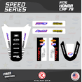 thumbnail image 2 of Kalair GFX Graphics Kit for Honda CRF70 (2004-2023) Speed Series, 2 of 5