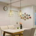 thumbnail image 3 of MONIPA Modern Simple Height Adjustable Champagne Gold Indoor Island Chandelier Metal Suspension Ceiling Lamp Suitable for Kitchen Island Cabinet Restaurant Bar (2 Lights), 3 of 7