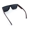 thumbnail image 5 of SA106 Flat Top Polarized Sunglasses for Men Square UV400 Thick Frame Woodgrain Temple Red Brown Wood Arms, 5 of 6