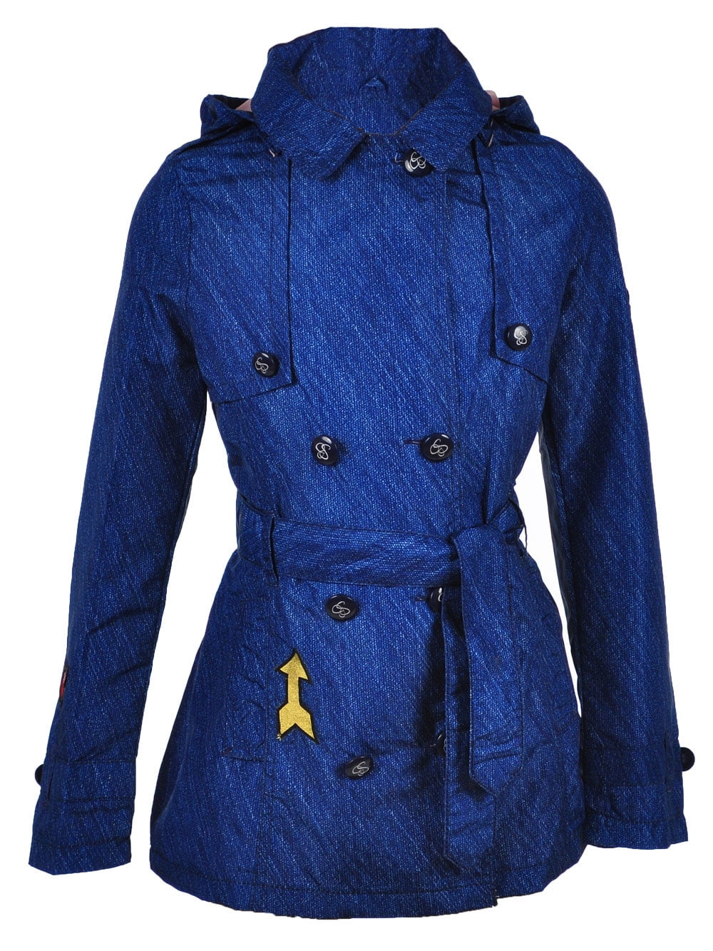 Jessica Simpson Girls' Dress Coat Jacket with Cozy Collar 