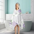 thumbnail image 6 of Pioneer Flower Floral Print Pattern Hooded Bath Towel，50"x30" for Ages 3 To 12 Kids, Quick Dry Lightweight Soft Microfiber Hood Beach Towel Cover Up for Kids, 6 of 7