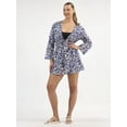 thumbnail image 2 of Free Assembly Women's Tie Front Cotton Coverup Dress, Sizes XXS-XXL, 2 of 6