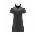 thumbnail image 1 of Vestido de mujer con hombros descubiertos, cómodo hasta la , vestido tipo jersey para viaje L, 1 of 7