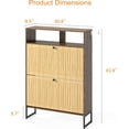 thumbnail image 7 of Manora Shoe Cabinet for Entryway, Shoe Storage Cabinet with 2 Flip-Down Drawers, Narrow Shoe Rack Cabinet, Wooden Shoe Organizer, 7 of 7
