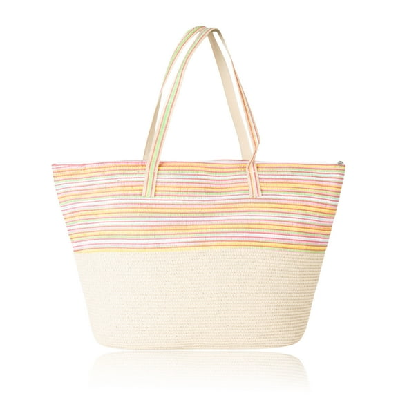 Elsie & Zoey Kaia Stripe Beach Tote Bag for Women